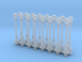 City Lamp Post (x16) 1/160 in Clear Ultra Fine Detail Plastic