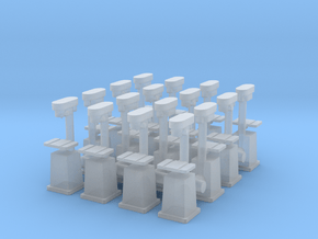 Column Drill (x16) 1/160 in Clear Ultra Fine Detail Plastic