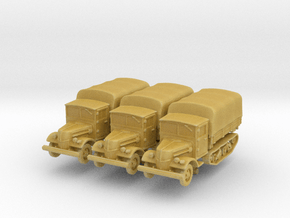 Ford V3000 Maultier late (covered) (x3) 1/285 in Tan Fine Detail Plastic