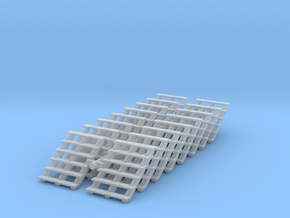 Wooden Stairs (x16) 1/160 in Clear Ultra Fine Detail Plastic