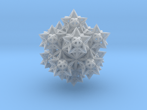 14 Stellated Dodecahedrons in Tan Fine Detail Plastic