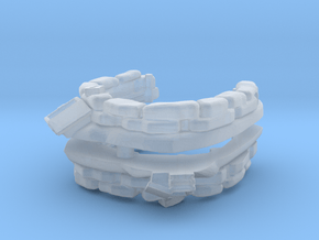 Sandbag Emplacement (x2) 1/120 in Clear Ultra Fine Detail Plastic