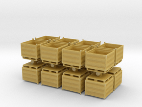 Palletbox Container (x16) 1/200 in Tan Fine Detail Plastic