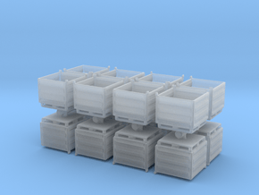 Palletbox Container (x16) 1/200 in Clear Ultra Fine Detail Plastic