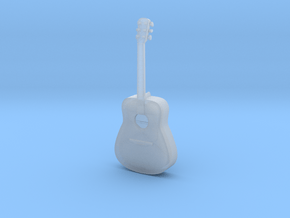 1:18 Scale Acoustic Guitar in Clear Ultra Fine Detail Plastic
