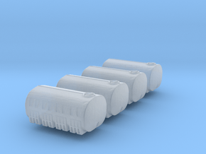 3250 Gallon Water Tank (x4) 1/285 in Clear Ultra Fine Detail Plastic