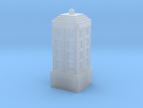 Police Box Keycap in Clear Ultra Fine Detail Plastic