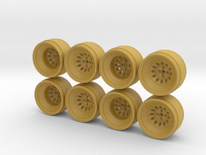 Alfa Campagnolo 8-6 Hot Wheels Rims in Tan Fine Detail Plastic