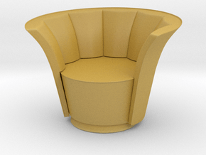 Modern Miniature 1:48 Armchair in Tan Fine Detail Plastic