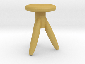 Miniature 1:24 Chair in Tan Fine Detail Plastic