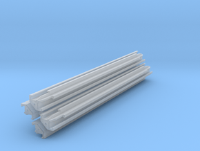 Verbau Eckträger 6.5m Set / shoring rail corner in Clear Ultra Fine Detail Plastic