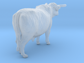 Highland Cattle 1:87 Standing Male in Clear Ultra Fine Detail Plastic