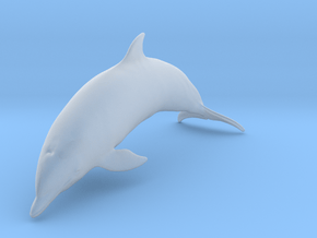 Bottlenose Dolphin 1:48 Breaching 1 in Clear Ultra Fine Detail Plastic
