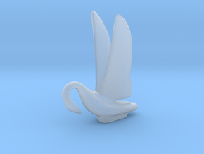 1:25 Swan Hood Ornament in Clear Ultra Fine Detail Plastic