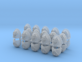 Commission 184 shoulder pads x30 in Clear Ultra Fine Detail Plastic