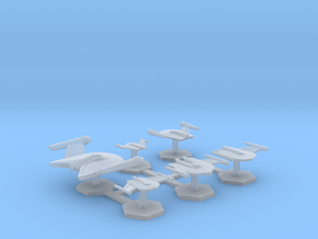 7000 Scale Romulan Fleet Eagle Core Collection MGL in Clear Ultra Fine Detail Plastic