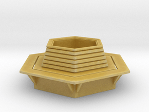 Hexagonal Bench 1/87 in Tan Fine Detail Plastic
