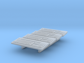 Computer Keyboard 01. 1:35 Scale in Clear Ultra Fine Detail Plastic