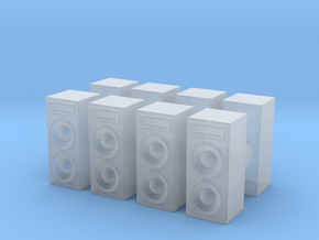 Stage Speaker (x8) 1/72 in Clear Ultra Fine Detail Plastic