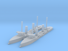 1/1250 Espora Class Torpedo Gunboats  in Clear Ultra Fine Detail Plastic
