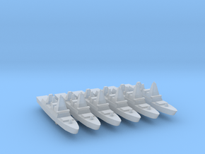 6pk British Daring class Type 45 destroyer 1:6000 in Clear Ultra Fine Detail Plastic