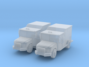 Ford F-550 Armored Van (x2) 1/285 in Clear Ultra Fine Detail Plastic