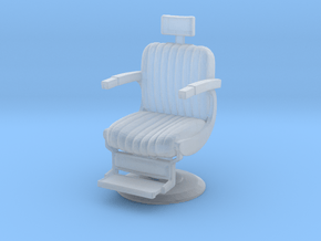 Barber chair 1/43 in Clear Ultra Fine Detail Plastic