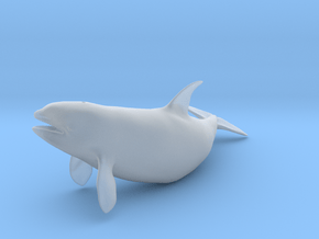 Killer Whale 1:48 Female with mouth open 2 in Clear Ultra Fine Detail Plastic