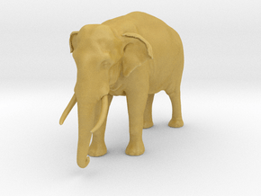 Indian Elephant 1:42 Standing Male in Tan Fine Detail Plastic