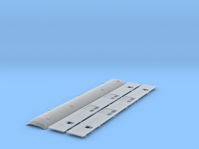 Southern Pacific 70-B-7 Baggage Roof and Sides in Clear Ultra Fine Detail Plastic