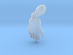 Plain Right Handed Power Fist in Clear Ultra Fine Detail Plastic