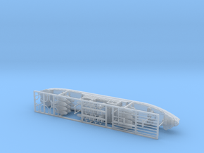 IJA Settsu Maru Landing Craft Depot Ship 1/700  in Clear Ultra Fine Detail Plastic
