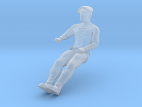 Captain Action - Action Boy - Seated in Clear Ultra Fine Detail Plastic