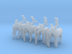 Hartebeest Set 1:160 eight different subspecies in Clear Ultra Fine Detail Plastic