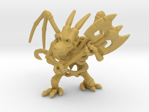 Draconian Skeleton miniature model fantasy games in Tan Fine Detail Plastic