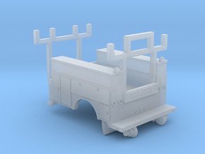 N Scale MOW Utility Body #002 in Clear Ultra Fine Detail Plastic