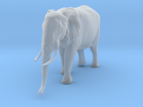 African Bush Elephant 1:35 Walking Female in Clear Ultra Fine Detail Plastic