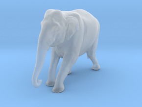 Indian Elephant 1:87 Female descends slope in Clear Ultra Fine Detail Plastic