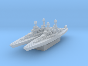 Colorado Battleship 1930s (Axis & Allies) in Clear Ultra Fine Detail Plastic