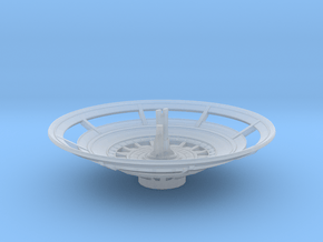 Constitution dish V2 1/1000 scale in Clear Ultra Fine Detail Plastic