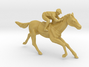 O Scale Jockey and Horse in Tan Fine Detail Plastic