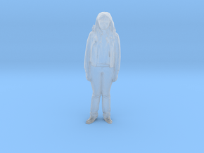 Standing woman special size in Clear Ultra Fine Detail Plastic