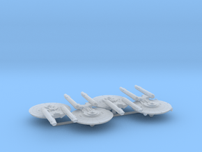 3788 Scale Federation New Light Cruiser Collection in Clear Ultra Fine Detail Plastic