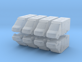 Sprinter Ambulance (x8) 1/400 in Clear Ultra Fine Detail Plastic