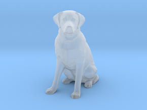 HO Scale Labrador in Clear Ultra Fine Detail Plastic