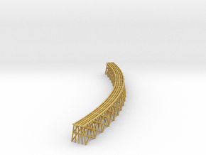 Curved Trestle - 270mm - Zscale in Tan Fine Detail Plastic
