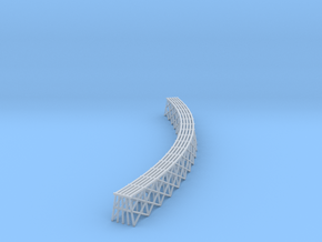 Curved Trestle - 270mm - Zscale in Clear Ultra Fine Detail Plastic