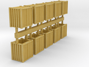 6ft 66" Container in 1-350 (10pcs.) in Tan Fine Detail Plastic