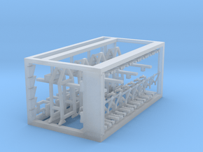 1:3000 Scale Port Crane Set in Clear Ultra Fine Detail Plastic