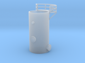 'N Scale' - 10' Distillation Tower - Bottom in Clear Ultra Fine Detail Plastic